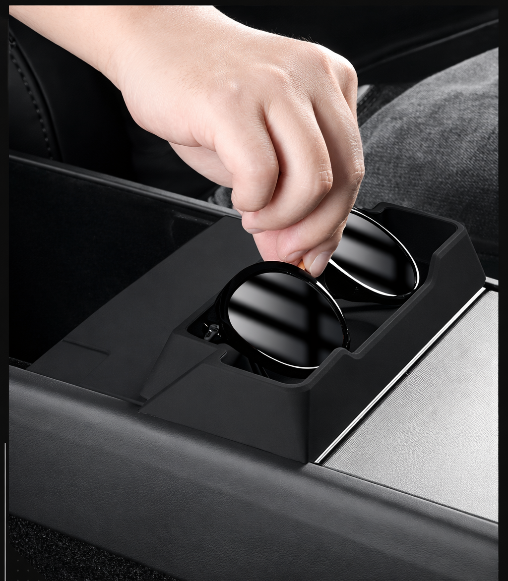 Car Silicone Console Glasses Organizer