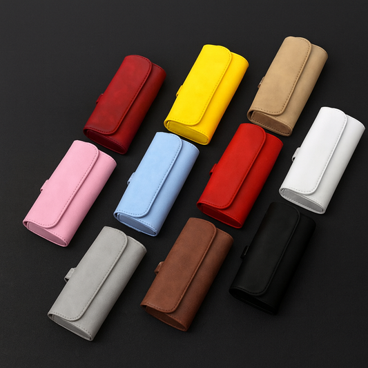 Sun Visor Glasses Organizer (Leather Case)