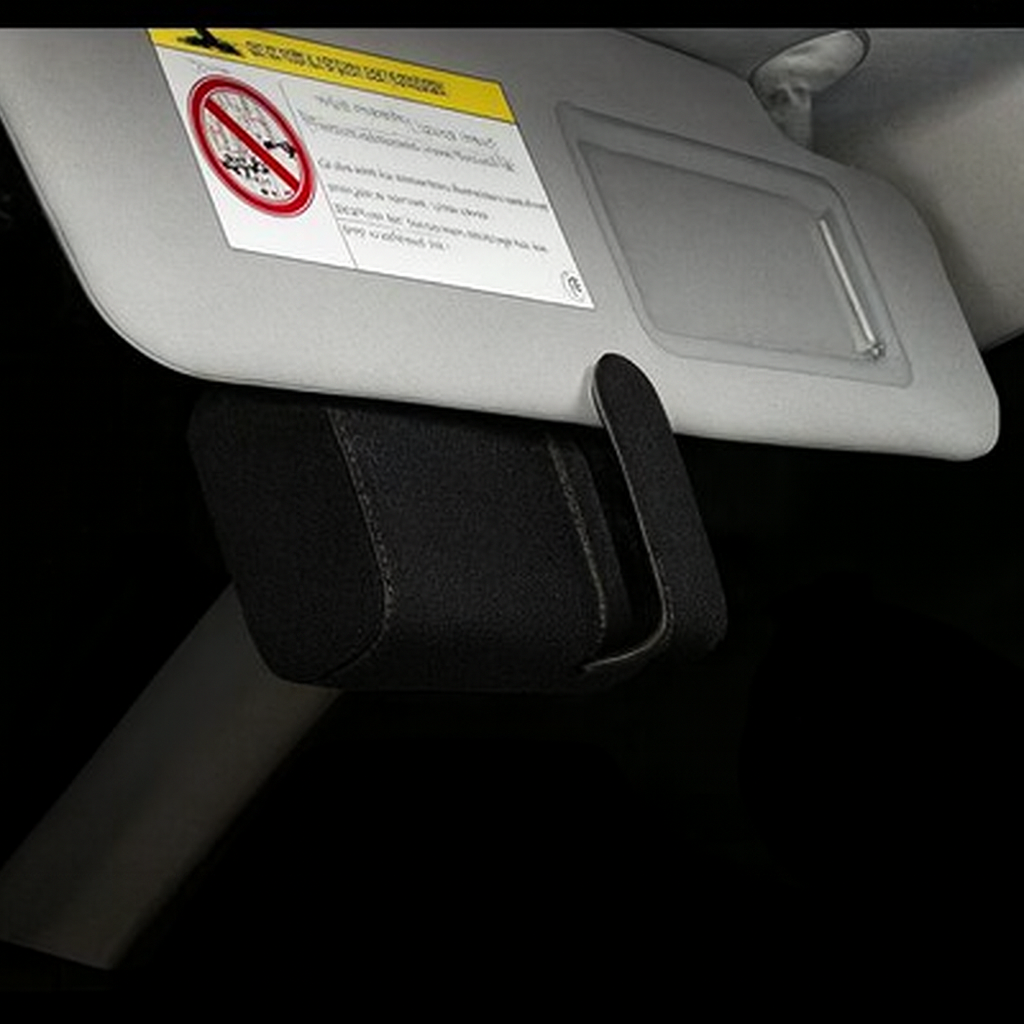 Sun Visor Glasses Organizer (Leather Case)