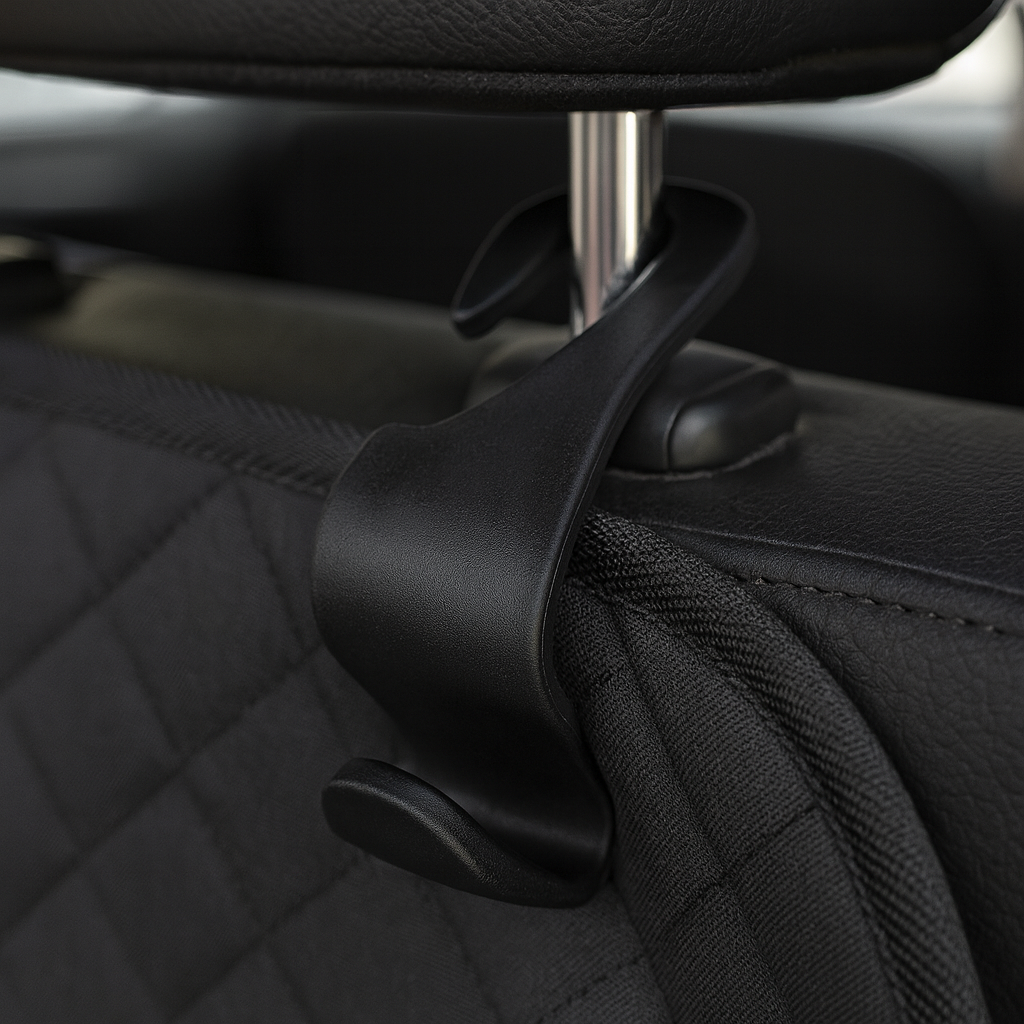 Universal Car Headrest Storage Hooks – 2 Pack
