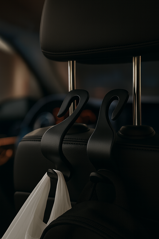 Universal Car Headrest Storage Hooks – 2 Pack