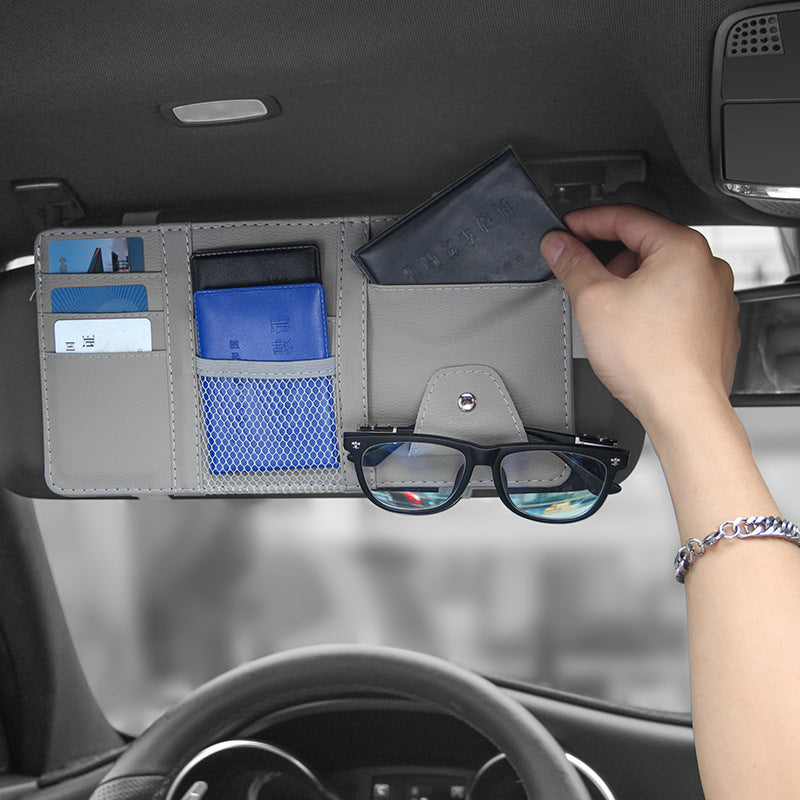 Car Sun Visor Organizer & Storage Pouch